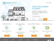 Tablet Screenshot of clearlyenergy.com